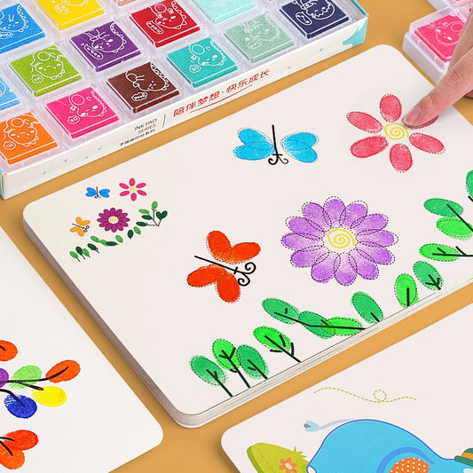Baby Finger Paint Set – Graffiti Pad & Color Printing Tool for Toddlers