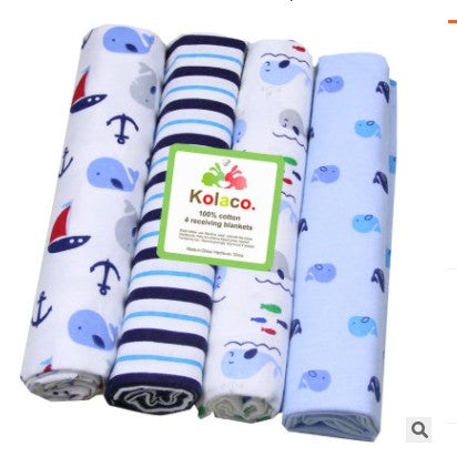 4-Pack Muslin Baby Swaddle Blankets – 100% Cotton Newborn Wrap Set