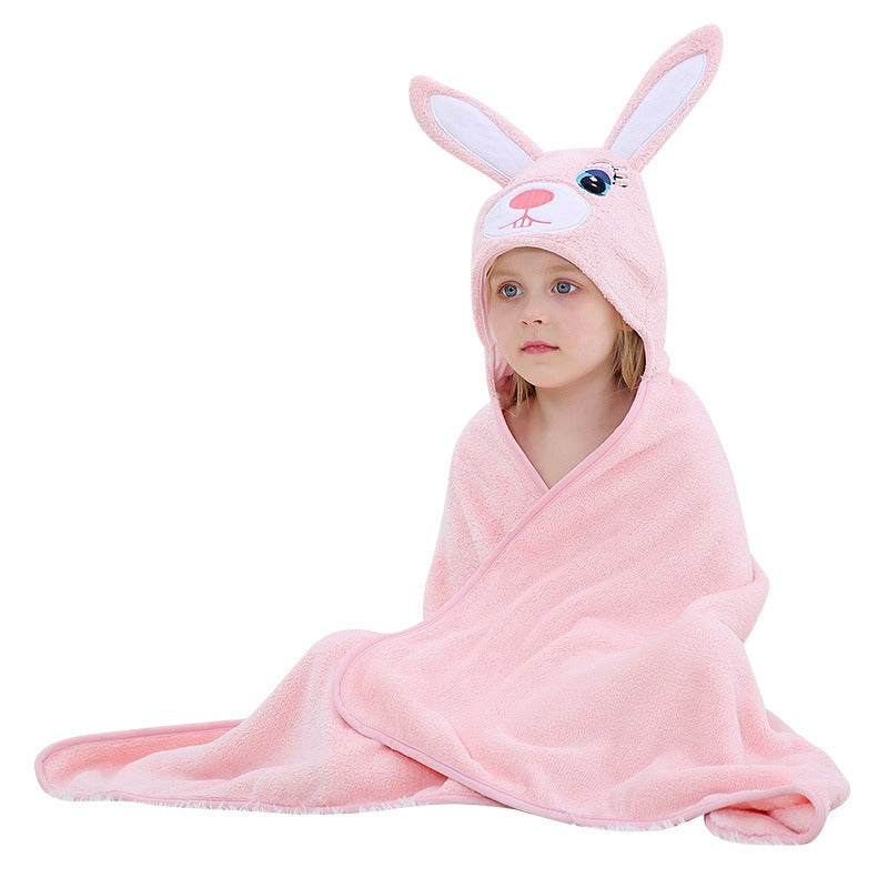 MICHLEY Hooded Baby Towel – Soft Brocade Bath Wrap with Custom Logo