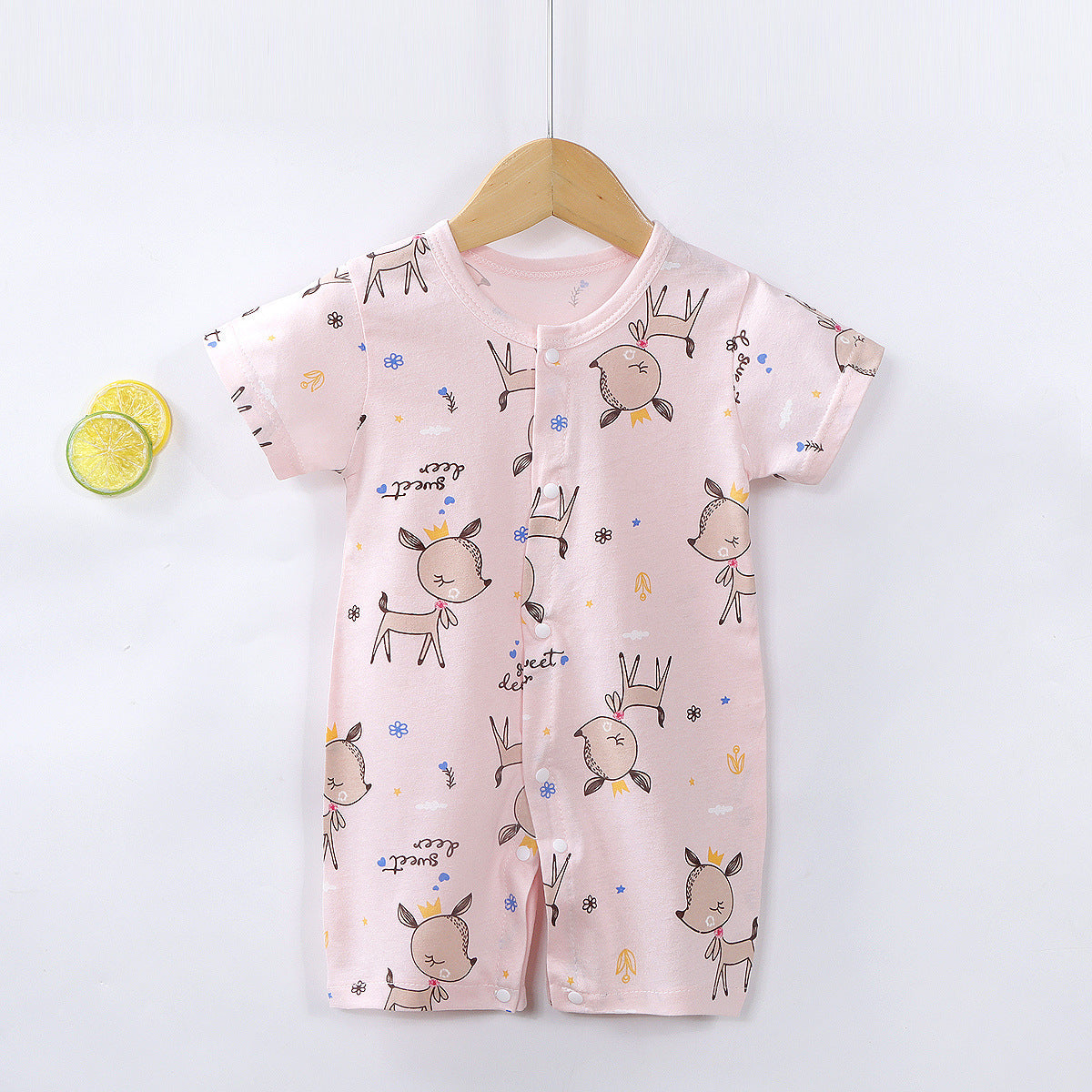Light Weight Cotton Baby Onesie – Newborn Short Sleeve Summer clothing for baby boy and girl