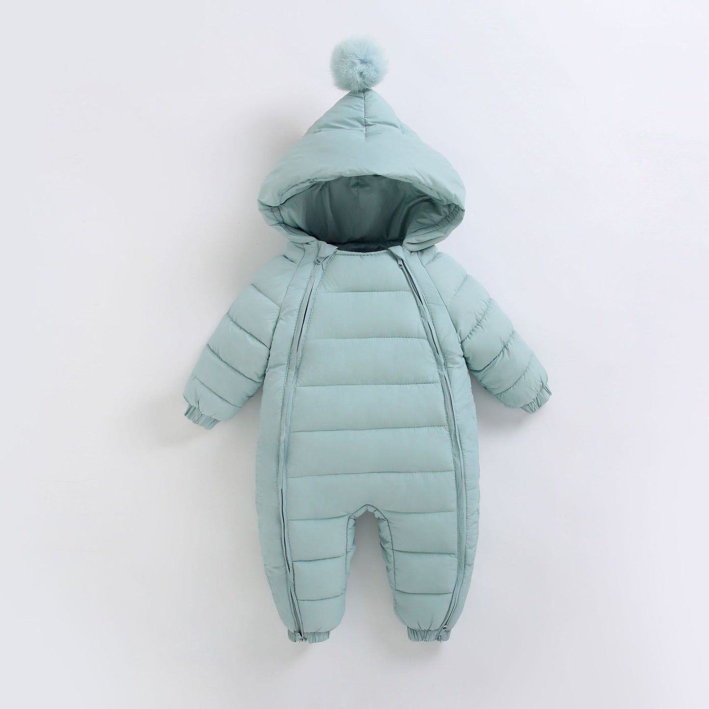 Thick Warm Cotton Baby Jumpsuit – Winter Outdoor Crawling Outfit
