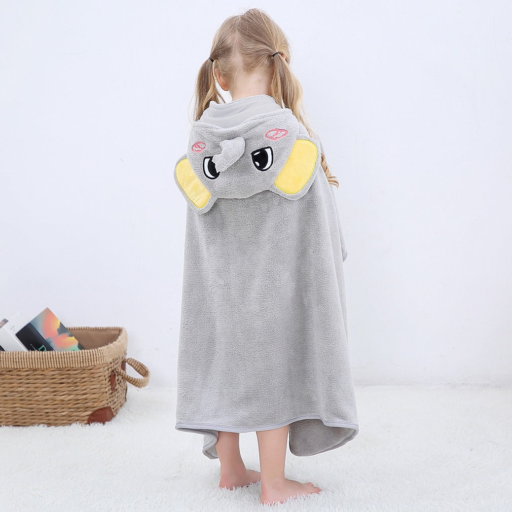 MICHLEY Hooded Baby Towel – Soft Brocade Bath Wrap with Custom Logo