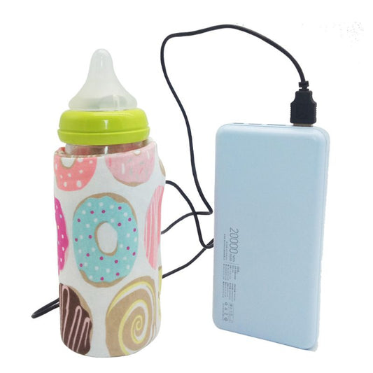 USB Baby Bottle Warmer – Portable Milk Heater for Travel & Stroller