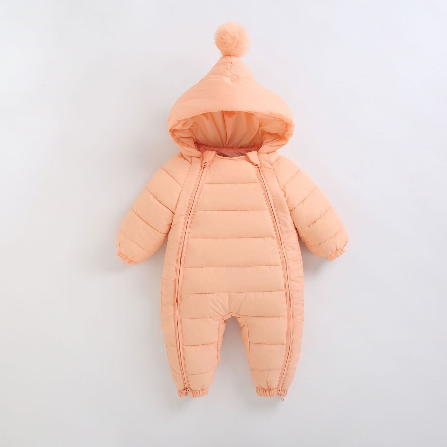 Thick Warm Cotton Baby Jumpsuit – Winter Outdoor Crawling Outfit