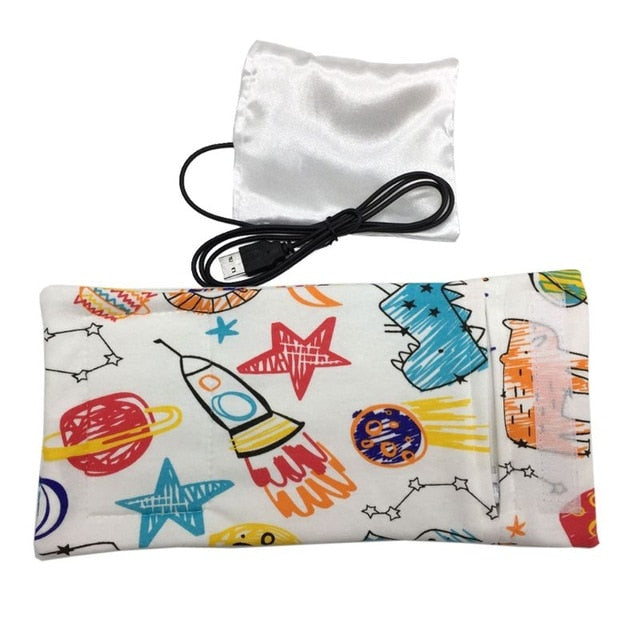 USB Baby Bottle Warmer – Portable Milk Heater for Travel & Stroller