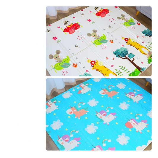 Foldable Baby Crawling Pad – 4cm Thick XPE Insulated Play Mat