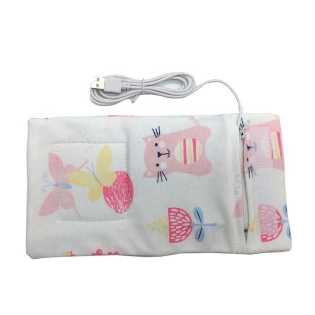 USB Baby Bottle Warmer – Portable Milk Heater for Travel & Stroller