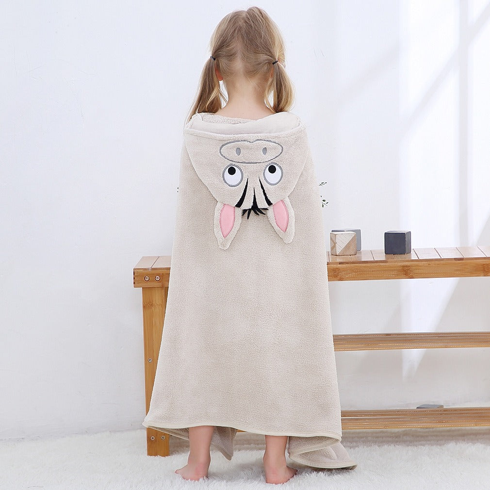 MICHLEY Hooded Baby Towel – Soft Brocade Bath Wrap with Custom Logo