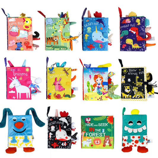 Washable Baby Cloth Book – 3D Tactile Sound Book for Early Learning