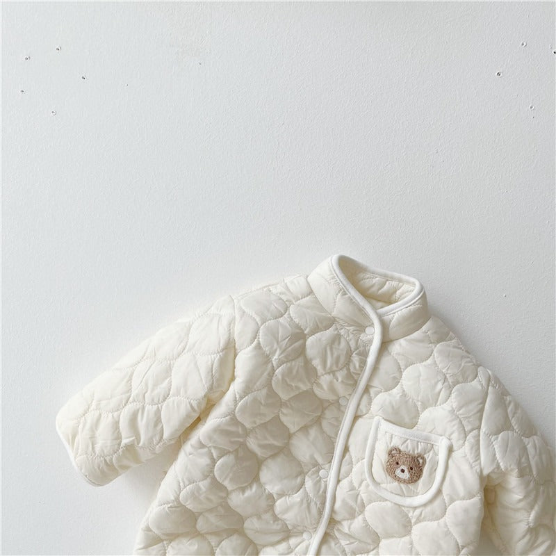 Warm Cotton Baby Romper – 3-12 Months Autumn & Winter One-Piece
