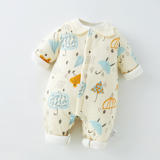 Warm Patterned Cotton Baby Boy/Girl Romper for 0 to 12 months