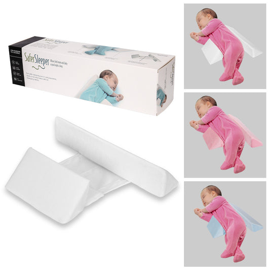 Anti-Roll Side Sleeping Baby Pillow – Removable Head & Waist Support