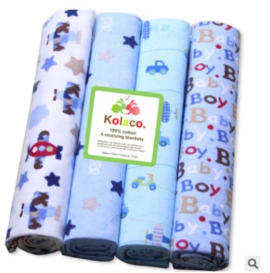 4-Pack Muslin Baby Swaddle Blankets – 100% Cotton Newborn Wrap Set
