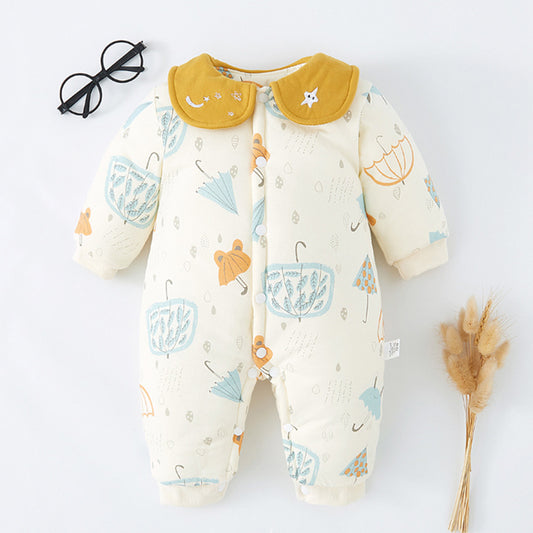 Warm Patterned Cotton Baby Boy/Girl Romper for 0 to 12 months