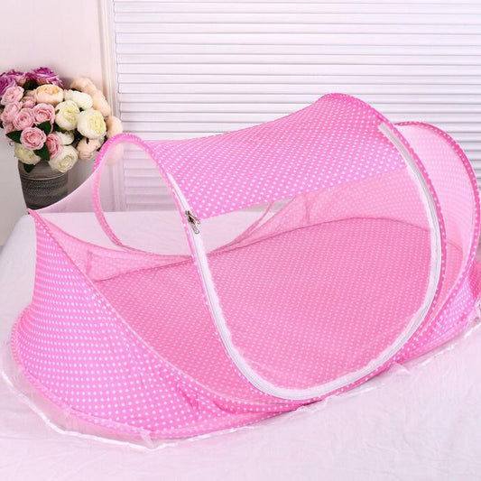 Foldable Baby Mosquito Net – Mongolian Yurt Style Bed Cover with Bottom