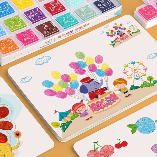 Baby Finger Paint Set – Graffiti Pad & Color Printing Tool for Toddlers