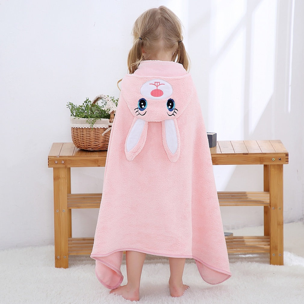 MICHLEY Hooded Baby Towel – Soft Brocade Bath Wrap with Custom Logo