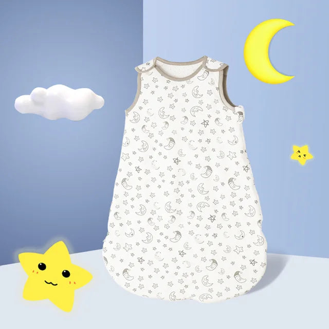 Cotton Swaddle Sleeping Vest – Anti-Kick Padded Sleep Bag for Babies