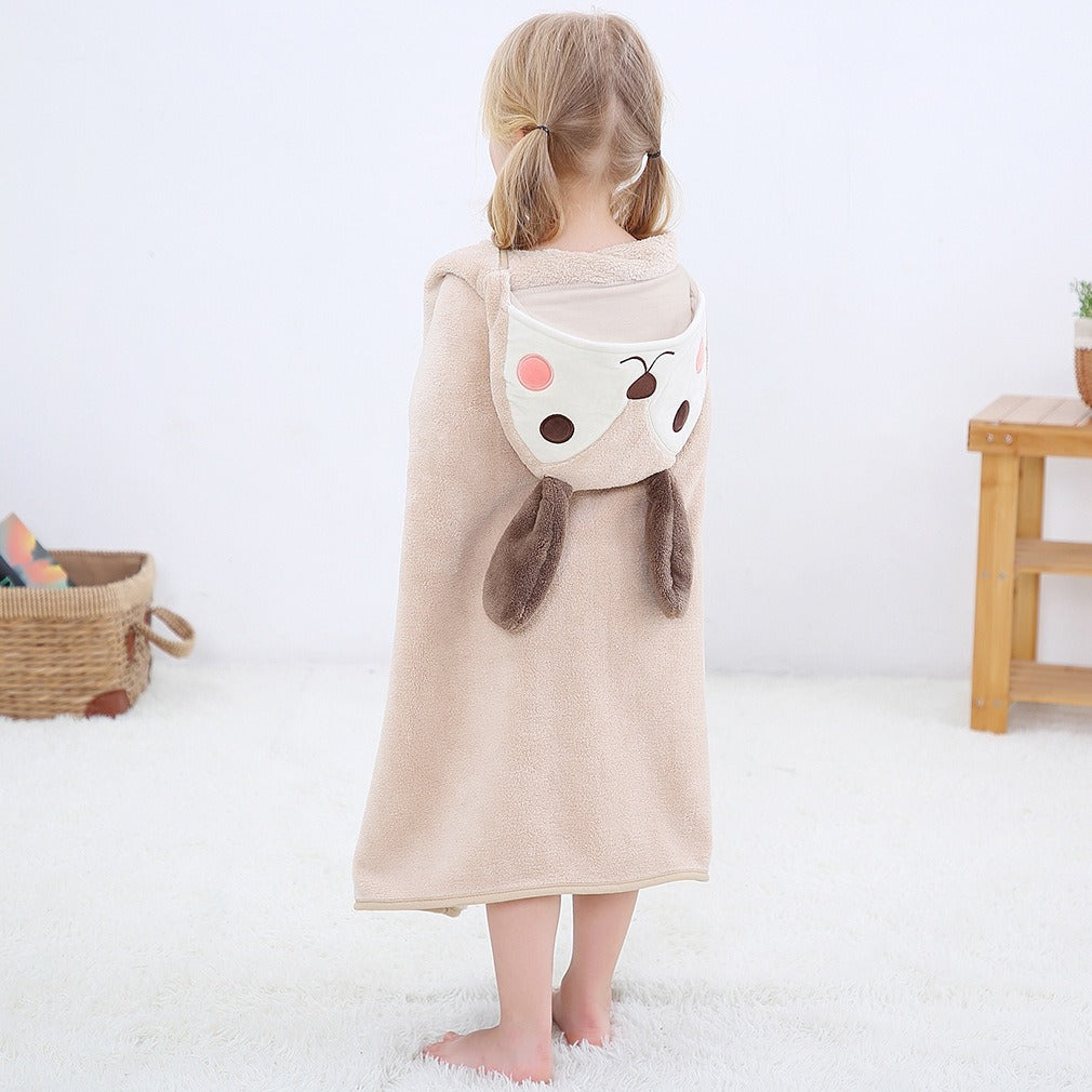 MICHLEY Hooded Baby Towel – Soft Brocade Bath Wrap with Custom Logo