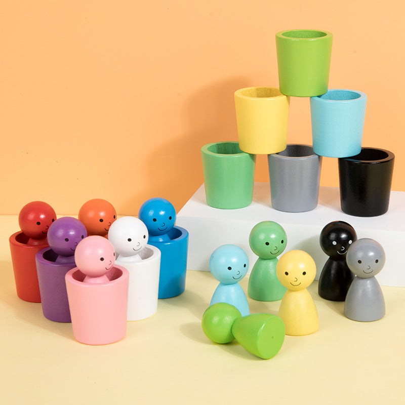 Color Sorting Stacking Cups – Coordination Puzzle Toy for Toddlers