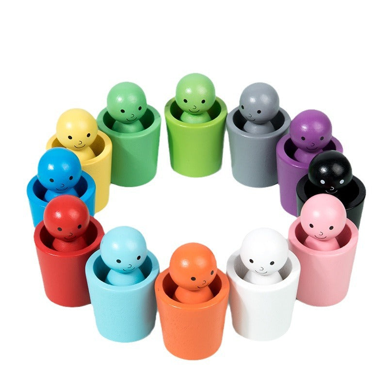 Color Sorting Stacking Cups – Coordination Puzzle Toy for Toddlers