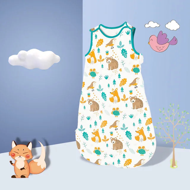 Cotton Swaddle Sleeping Vest – Anti-Kick Padded Sleep Bag for Babies