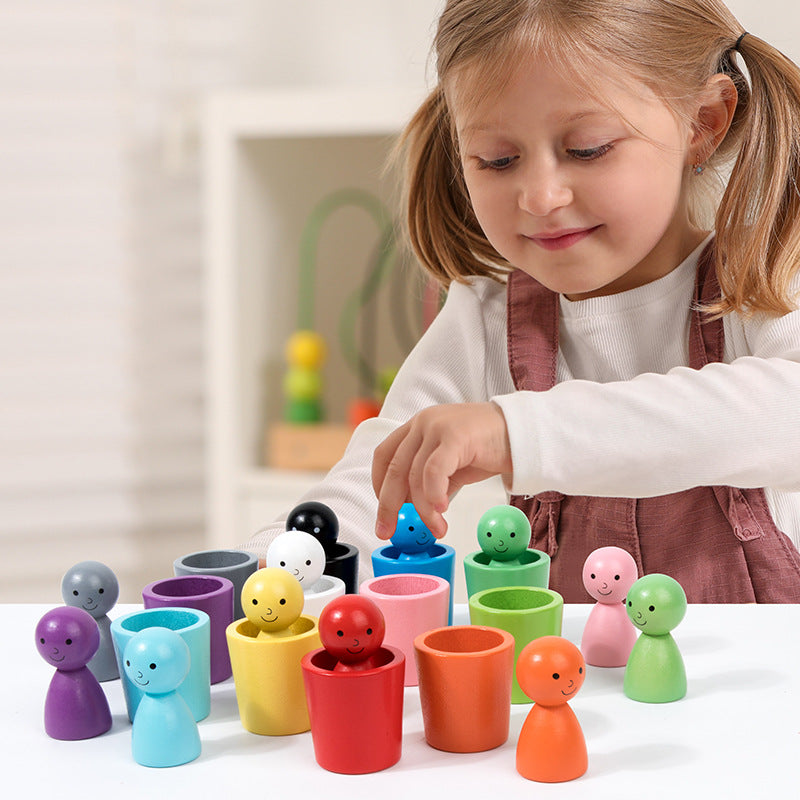 Color Sorting Stacking Cups – Coordination Puzzle Toy for Toddlers