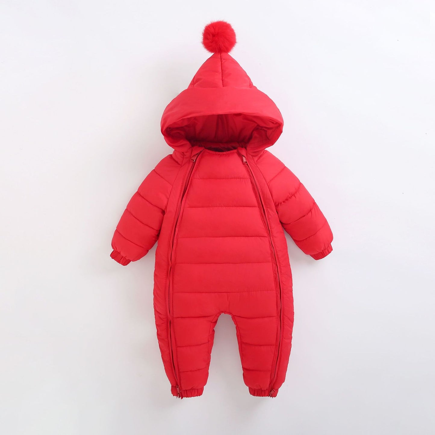 Thick Warm Cotton Baby Jumpsuit – Winter Outdoor Crawling Outfit