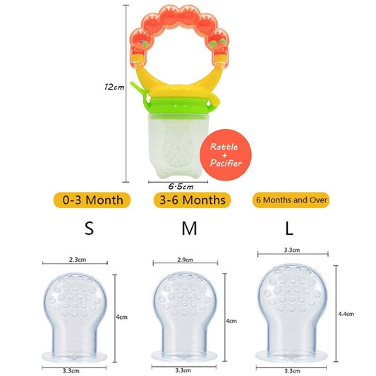 Baby Fruit Pacifier Feeder – Silicone Food Nipples for Safe Feeding
