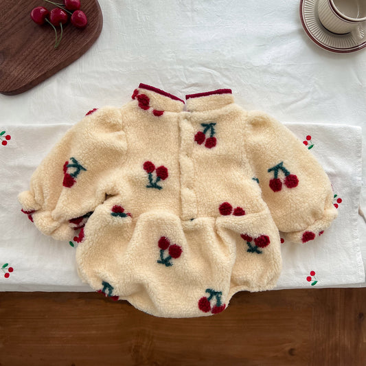 Winter New Born Baby Girl Romper – Full Moon One-Piece Warm Outfit