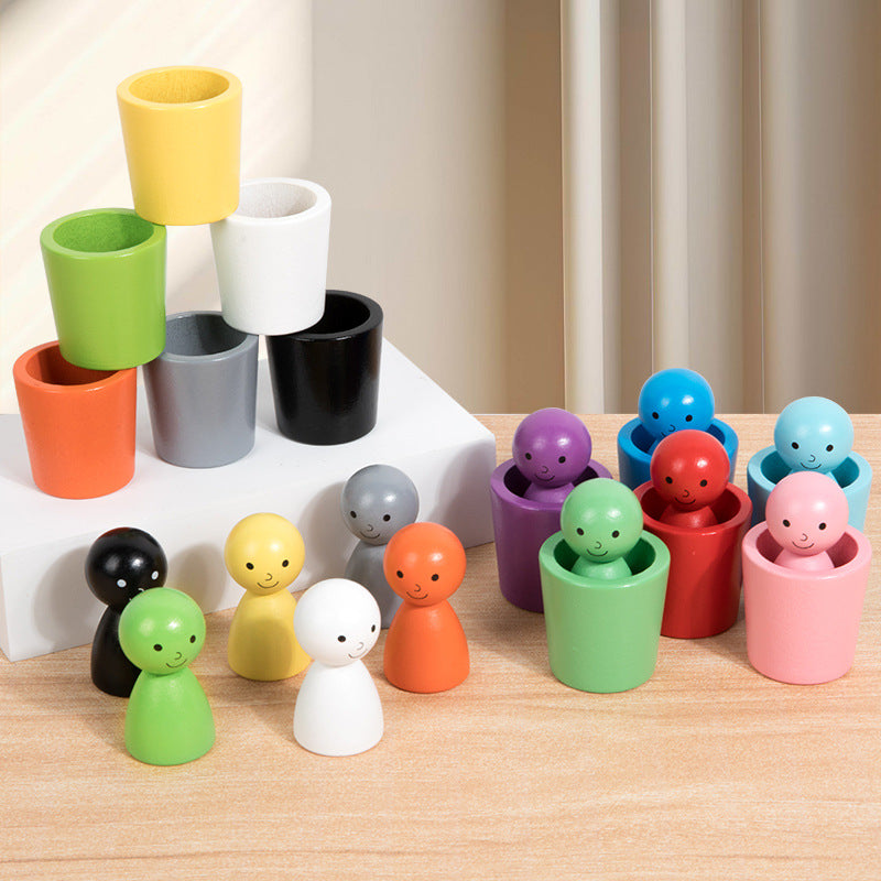 Color Sorting Stacking Cups – Coordination Puzzle Toy for Toddlers