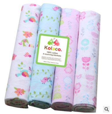 4-Pack Muslin Baby Swaddle Blankets – 100% Cotton Newborn Wrap Set