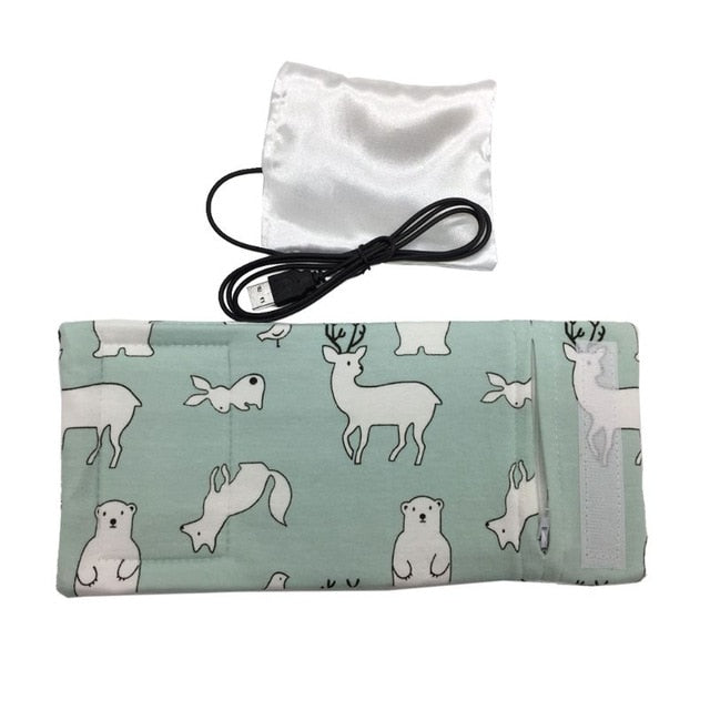 USB Baby Bottle Warmer – Portable Milk Heater for Travel & Stroller