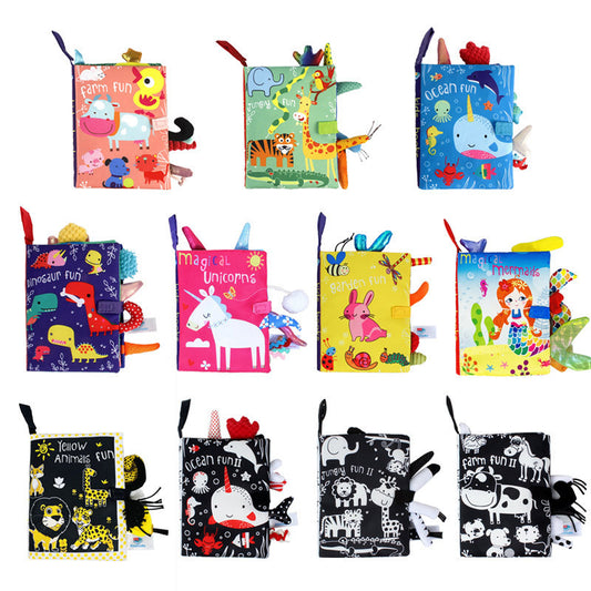 Washable Baby Cloth Book – 3D Tactile Sound Book for Early Learning