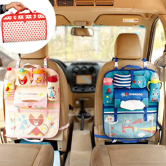 Car Seat Organizer Diaper Bag – Thermal Insulated Baby Storage for Moms