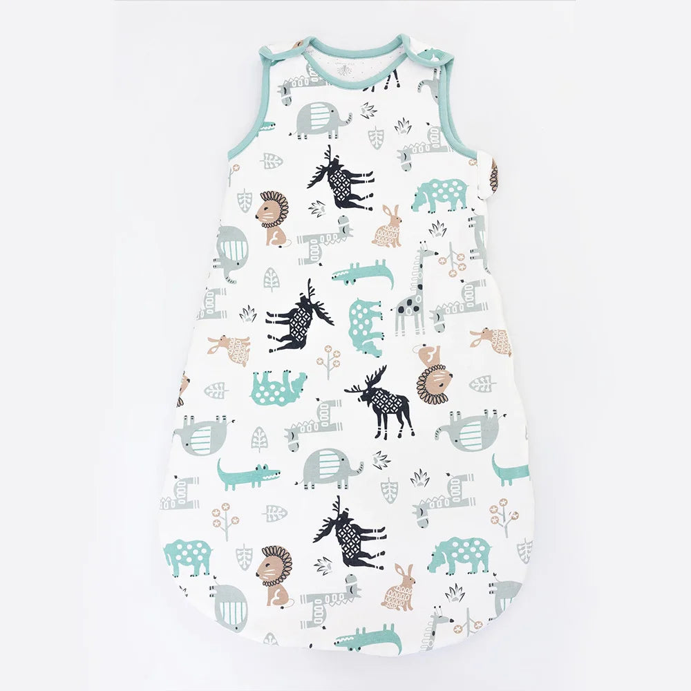 Cotton Swaddle Sleeping Vest – Anti-Kick Padded Sleep Bag for Babies