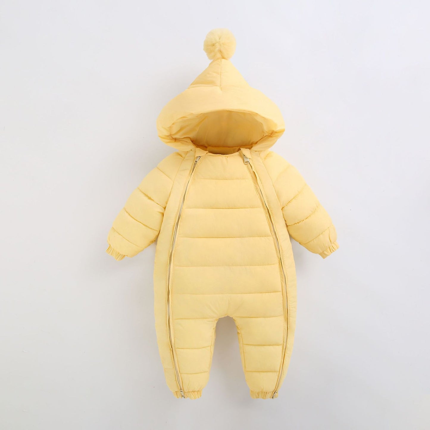 Thick Warm Cotton Baby Jumpsuit – Winter Outdoor Crawling Outfit